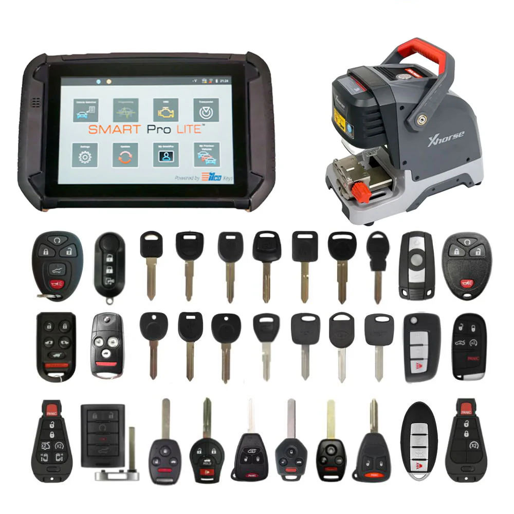 Complete Key Programming and Cutting Bundle Including Advanced Diagnostics Smart Pro Lite Key Programmer with XP005 Key Cutter and 85 Assorted ILCO Look-alike Remotes Questions & Answers