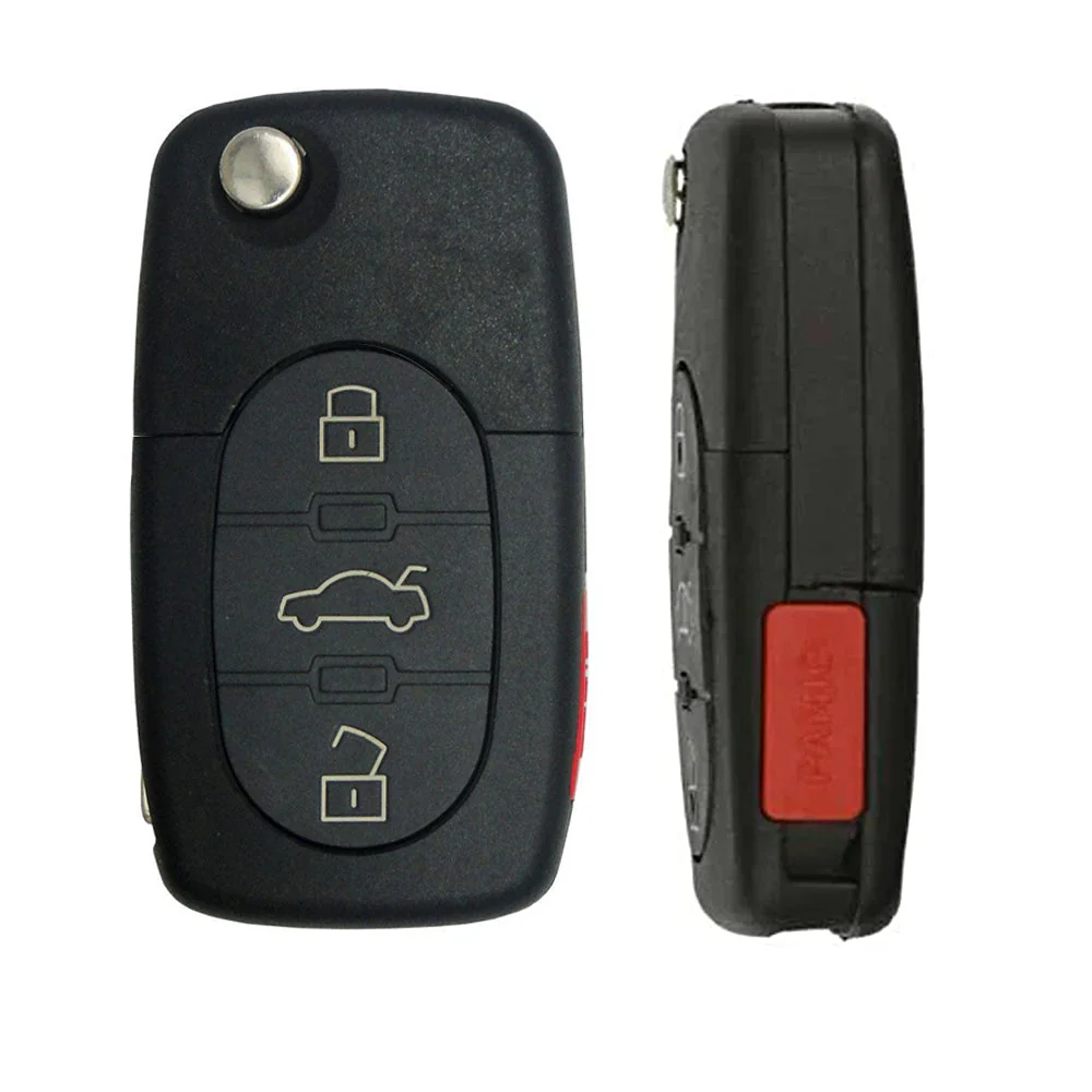 1997 - 2005 Audi Flip Key Fob 4B Part # 4D0837231E Questions & Answers