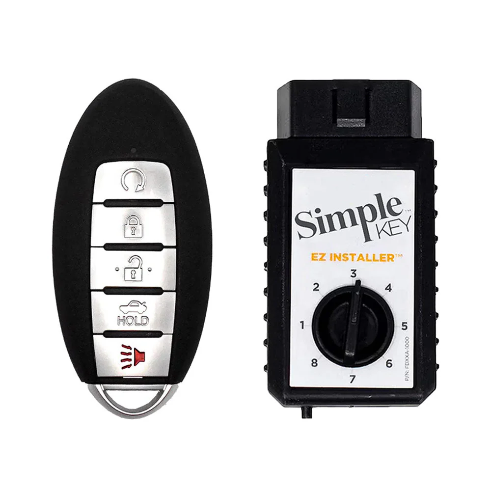 Simple Key 5-Button Smart Remote w/ Remote Start Panic & Trunk and EZ Installer 2013-2018 Nissan Infiniti Questions & Answers