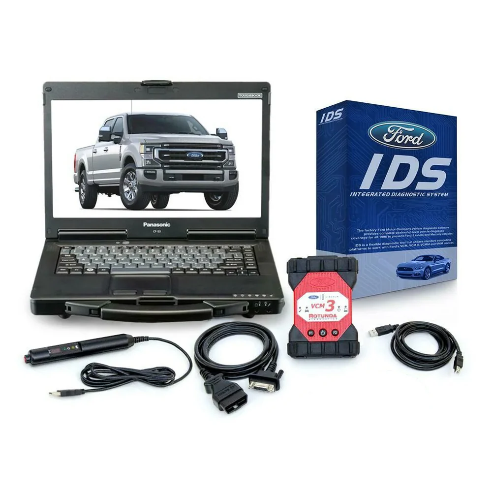 Ford Diagnostics and Programming Package for Dealers Including VCM 3 with IDS Full Annual Software License and Refurbished Panasonic Toughbook Questions & Answers