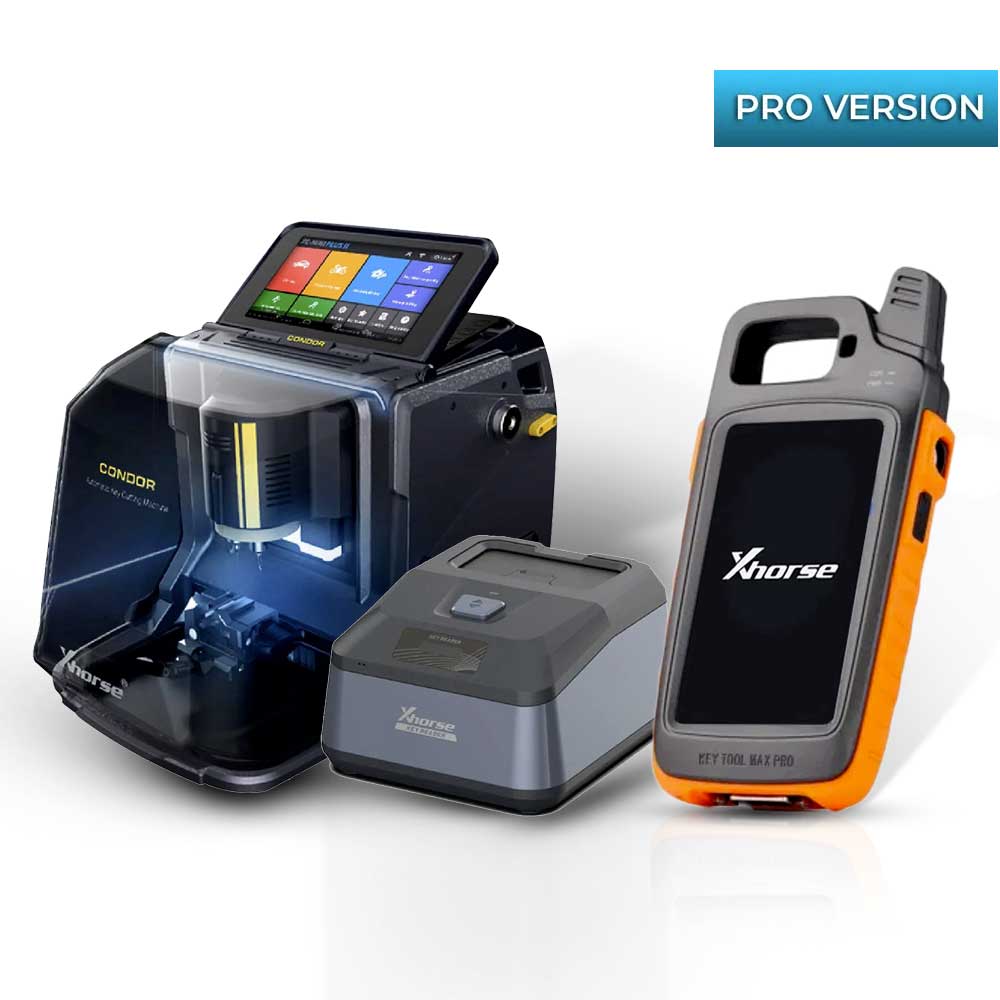 Xhorse Condor MINI Plus II Key Cutting Machine and XDKR00GL Key Reader with VVDI Key Tool MAX PRO Remote Generator Questions & Answers