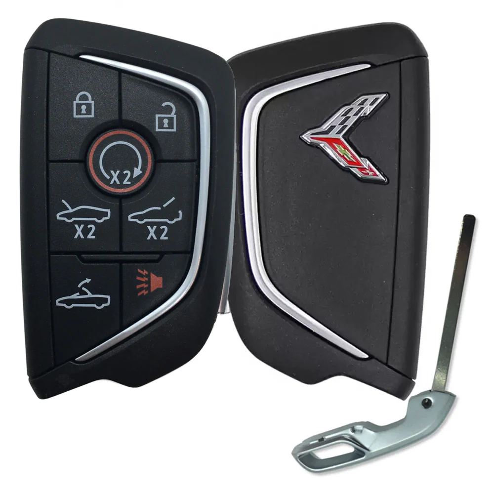 2020 - 2024 Chevrolet Corvette C8 Chrome Logo Smart Key 7B Fob FCC# YG0G20TB1 - 13538852 Questions & Answers