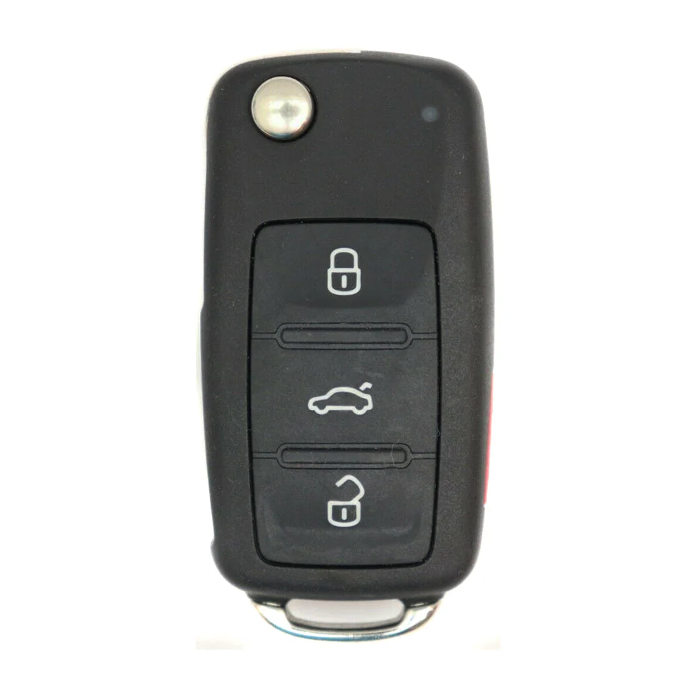 Remote Flip Key Fob Compatible with Volkswagen 2007 2008 2009 2010 2011 2012 2013 2014 2015 2016 4B FCC# NBG010180T/5K0837202R Questions & Answers