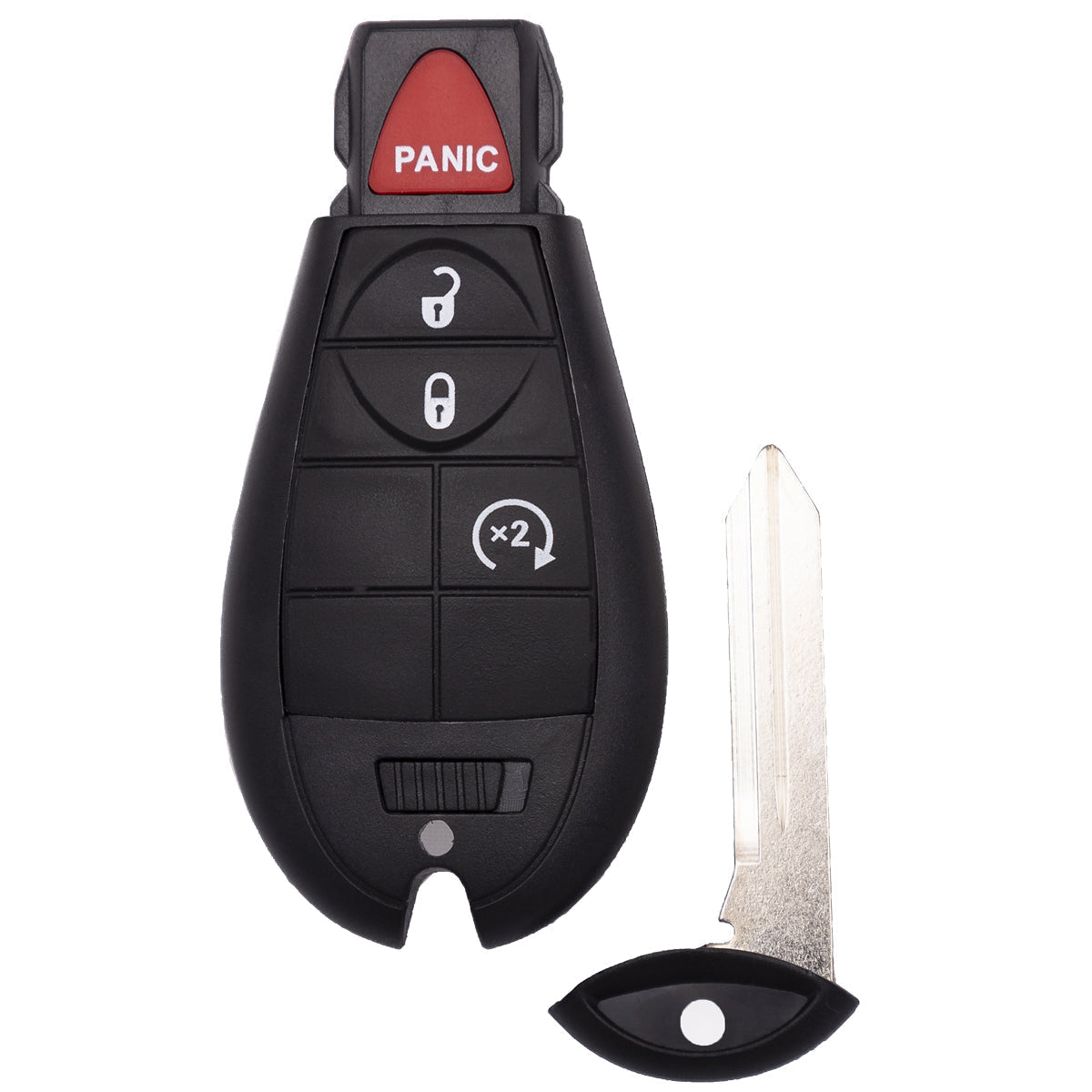 2014 - 2023 Jeep Cherokee Fobik Key 4B W/ Remote Start FCC# GQ4-53T - 68105083AF Questions & Answers