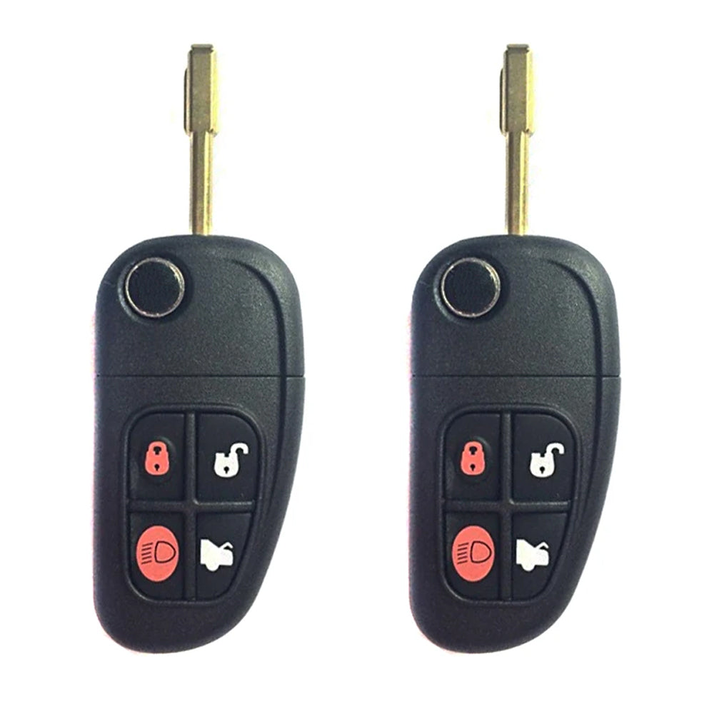 2002 - 2008 Jaguar Flip Key Fob 4B FCC# NHVWB1U241, NHVWB1U243 - C2C35283 (2 Pack) - Aftermarket Questions & Answers
