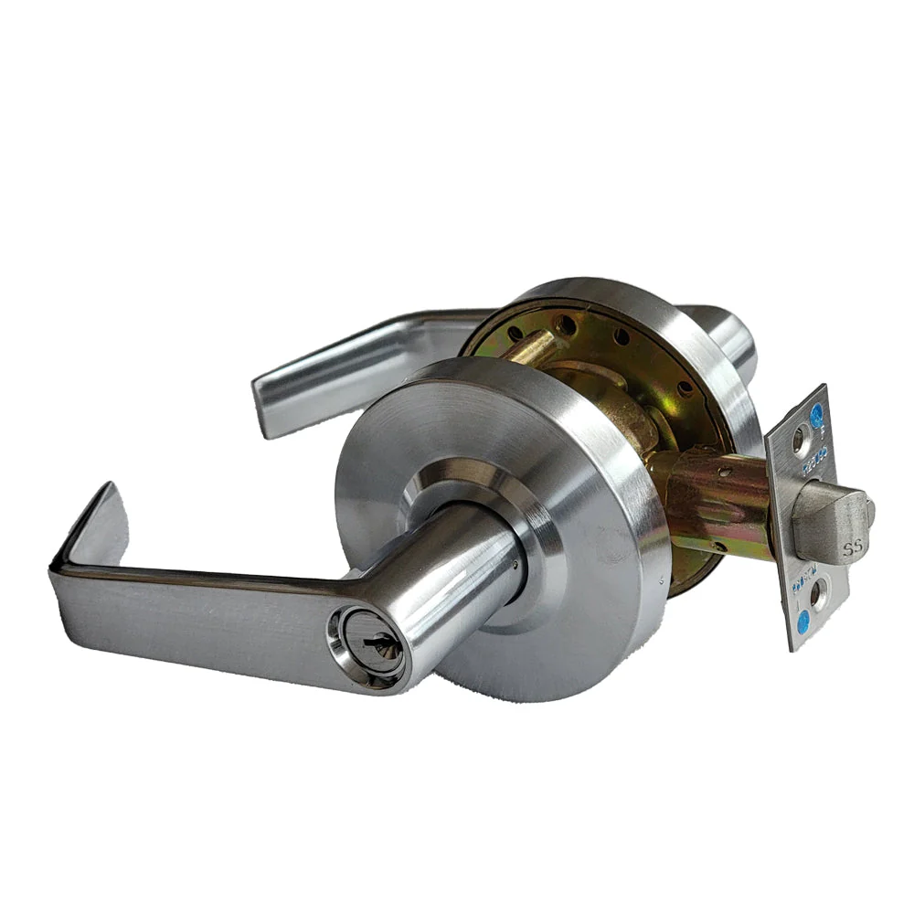 ECS HARDWARE - Commercial Lever Set Handle - 2-3/4 Standard Backset - Satin Chrome - Storeroom - Grade 2 Questions & Answers