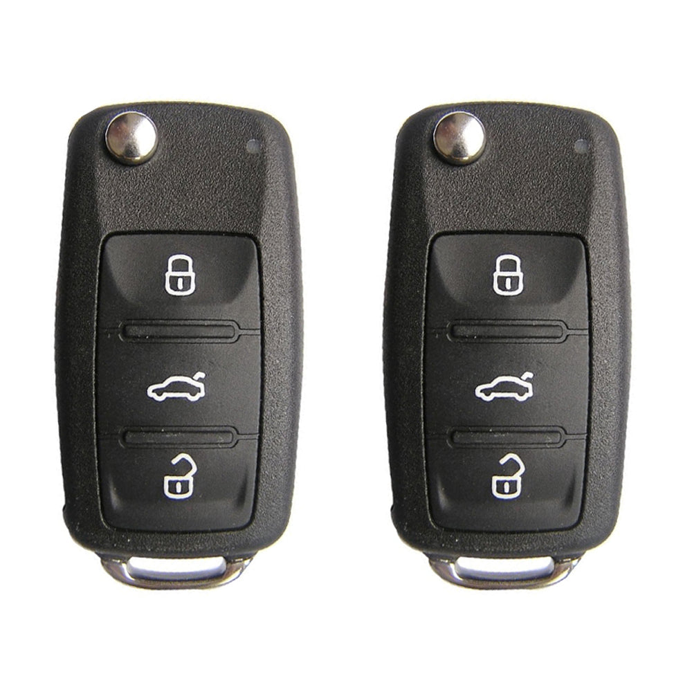 2007 - 2016 Volkswagen Flip Key Fob 4B FCC# NBG010180T - 5K0837202R (2 Pack) - Aftermarket Questions & Answers