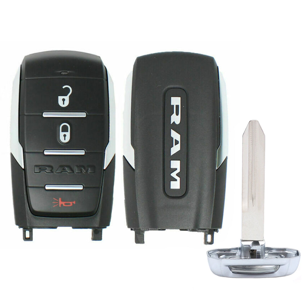 2019 - 2024 RAM 1500 Smart Key 3B FCC# OHT-4882056 - Silver Sides - 68442905AB Questions & Answers