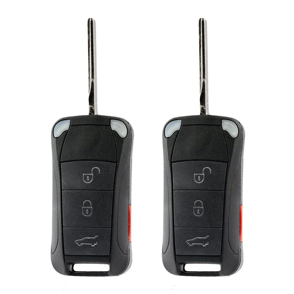 2006 - 2011 Porsche Cayenne Remote Flip Key 4B FCC# KR55WK45032 (2 Pack) Questions & Answers