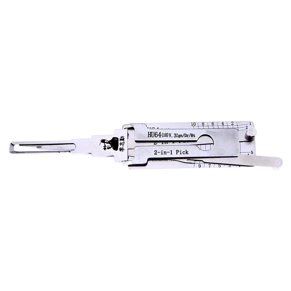 Original Lishi HU64 2in1 Decoder and Pick is designed for MERCEDES [2 Track External] Questions & Answers