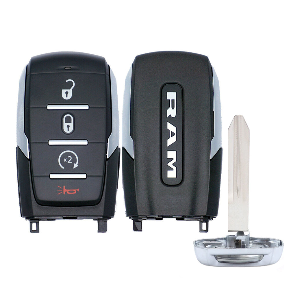 2019 - 2024 RAM 1500 Smart Key 4B FCC# OHT-4882056 - Silver Sides - 68442907 Questions & Answers