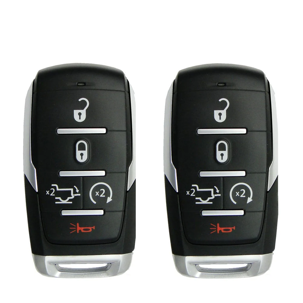 2019 - 2024 RAM 1500 Smart Key 5B FCC# OHT-4882056 - Silver Sides (2 Pack) Questions & Answers