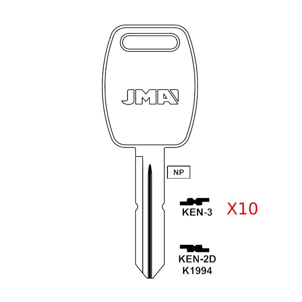 Kenworth Peterbilt Truck Key Blank - K1994 / KEN-2D (Packs of 10) Questions & Answers