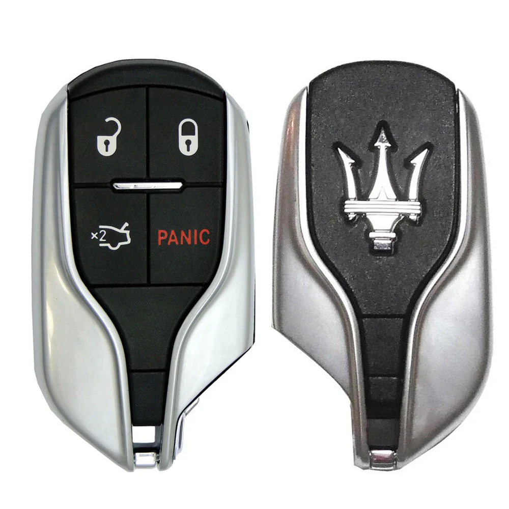 Smart Remote Key Fob W/ Trunk & Panic Compatible with Maserati 2014 2015 2016 4B FCC# M3N-7393490 Questions & Answers