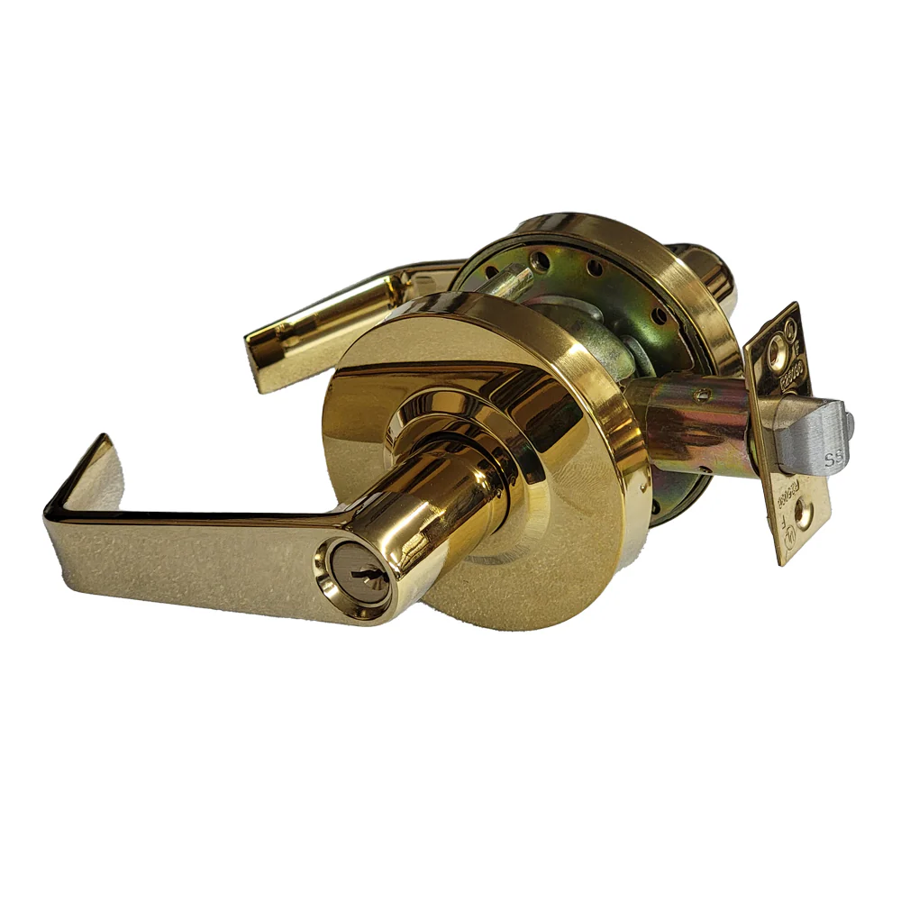 ECS HARDWARE - Commercial Lever Set Handle - 2-3/4 Standard Backset - Polished Brass - Entrance - Grade 2 Questions & Answers