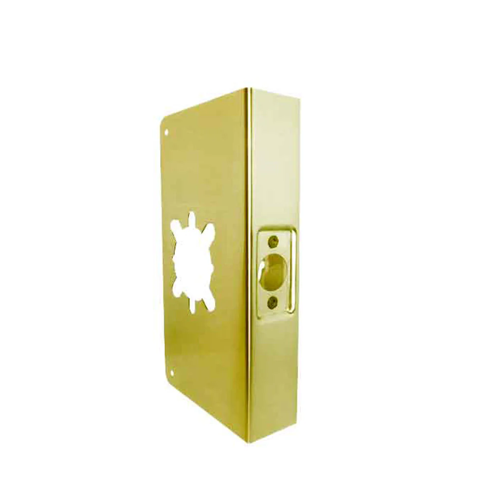 Don-Jo - Wrap Plate - #12-2 - 2-3/4" -1-3/4" Doors - Polished Brass (12-2-PB-CW) Questions & Answers