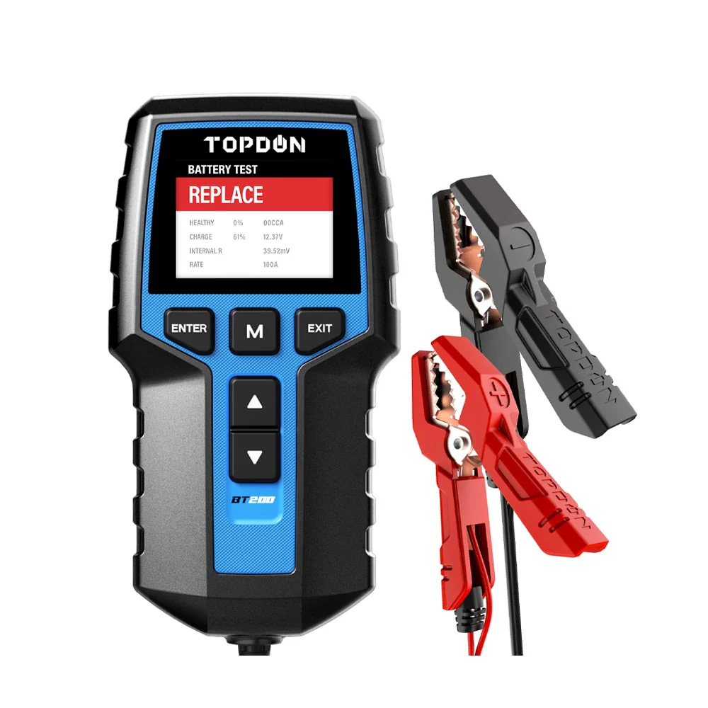 TOPDON BT 200 - Professional-level Battery Starting and Charging System Tester for 12V & 24V Batteries Questions & Answers