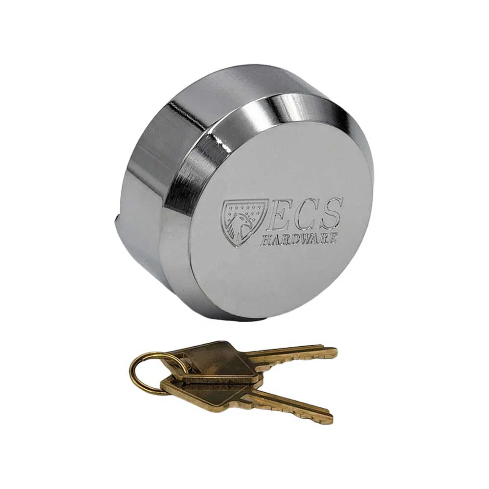 ECS HARDWARE - Hidden-Shackle Stainless Steel Puck-Style Lock KW1 - Keyed Different Questions & Answers