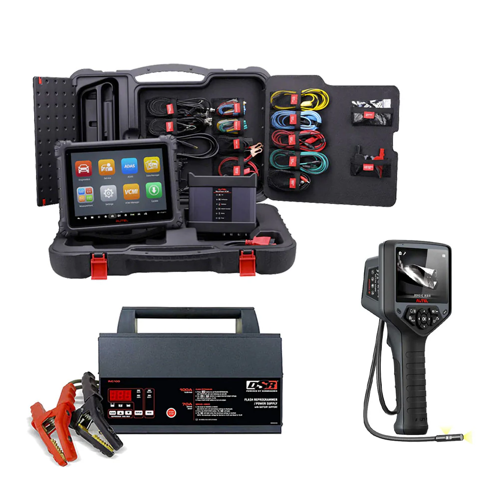 Autel - MaxiSys Ultra Automotive Diagnostic Tablet With Advanced MaxiFlash VCMI + DSR ProSeries INC100 100 Amp 12V Battery Charger & MV480 Digital Videoscope Questions & Answers