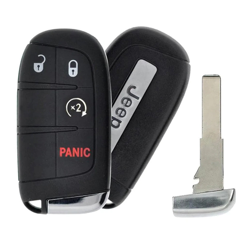 2017 - 2024 Jeep Compass Smart Key 4B Fob W/ Remote Start FCC# M3N-40821302 - 68250337AB, 68417821AA Questions & Answers