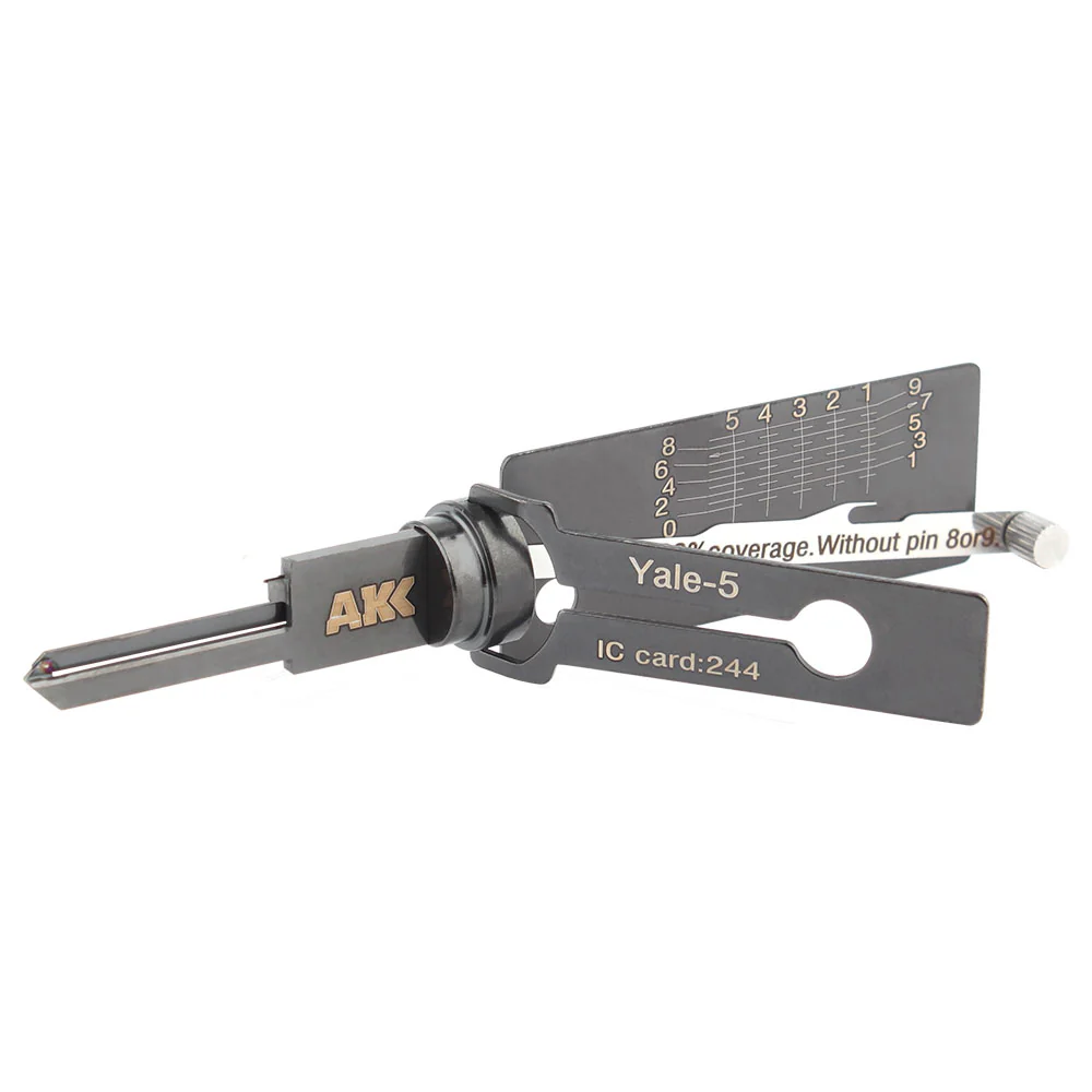 Genuine AKK Lishi Yale-5 (5-Pin) 2-IN-1 Pick for Yale Door Locks Questions & Answers