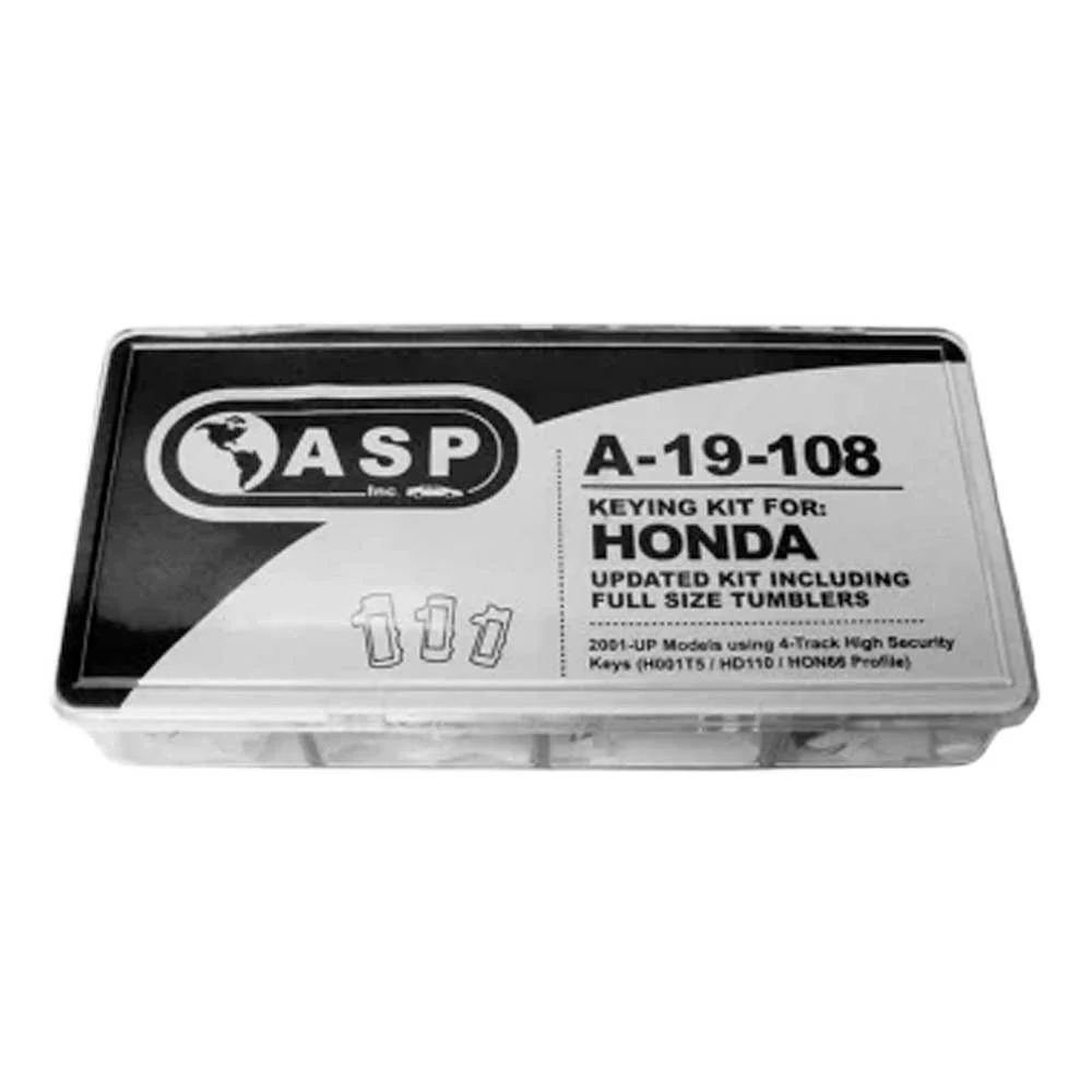 2004 - 2019 ASP Honda/Acura High Security Service Kit All Locks (A-19-108) Questions & Answers