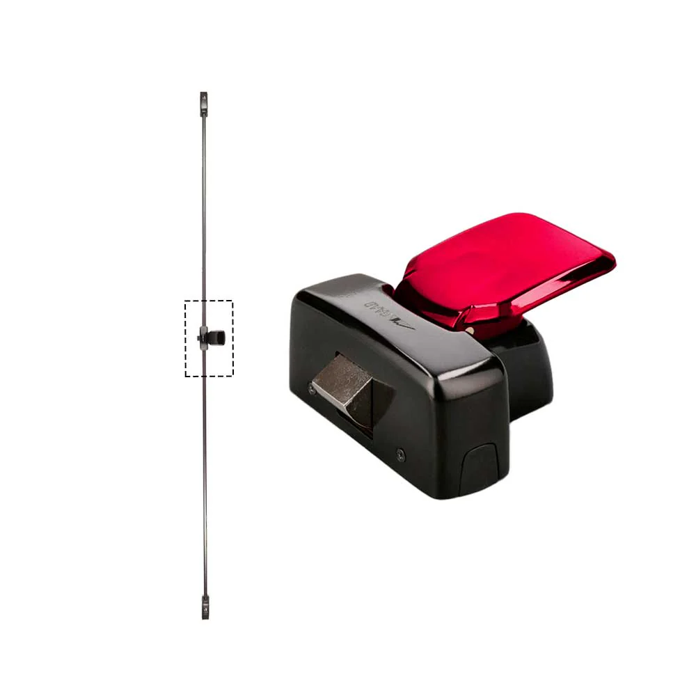 GAAB T242-00 Emergency Touch Push Pad Exit Device Single Doors - Black & Red Questions & Answers