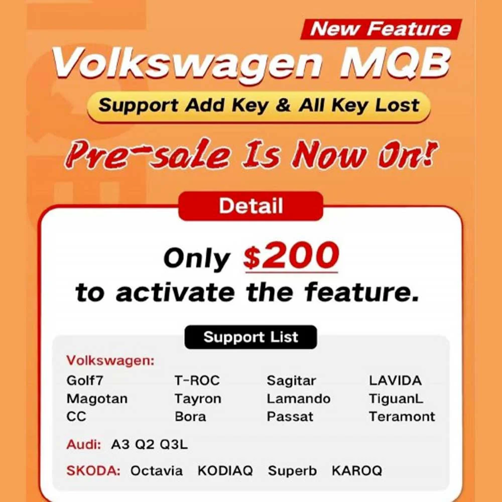 Xhorse VAG MQB Add Key and All Keys Lost License for VVDI Key Tool Plus/ VVDI2/ VVDI Prog Questions & Answers