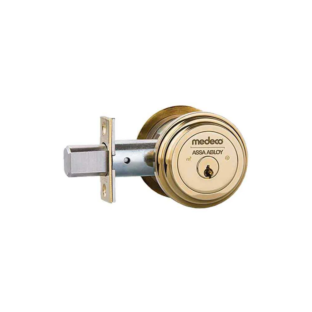 Medeco - 11R603J-05-DLT - Maxum Residential Deadbolt with 6 Pin DL Keyway Single Cylinder and 2-3/8 Backset - MedecoÂ³ BiLevel - 05 (Bright Brass) Questions & Answers