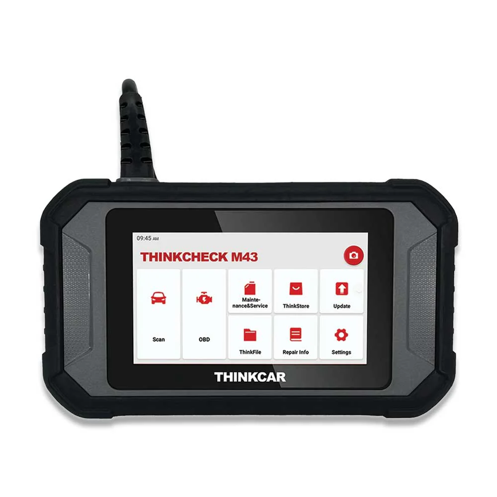 THINKCAR THINKCHECK M43 - 5 inch Professional OBD2 Scanner Car Code Reader Vehicle Diagnostic Tool Questions & Answers