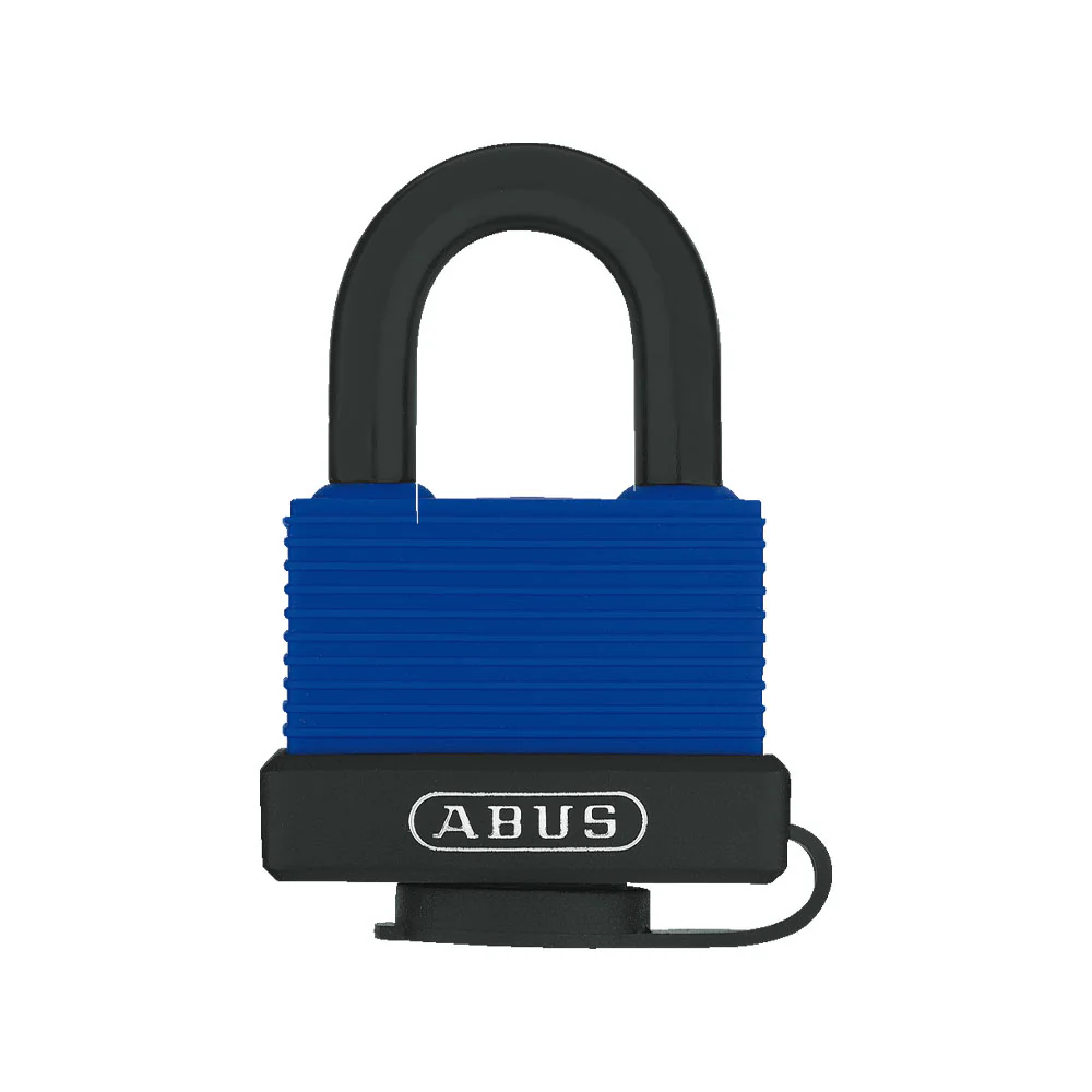 ABUS - 70IB/45 - Plastic Covered Extreme Weatherproof Rustproof Marine Grade Blue Brass Padlock with Optional Keying - 1-59/64 Inch Width Questions & Answers