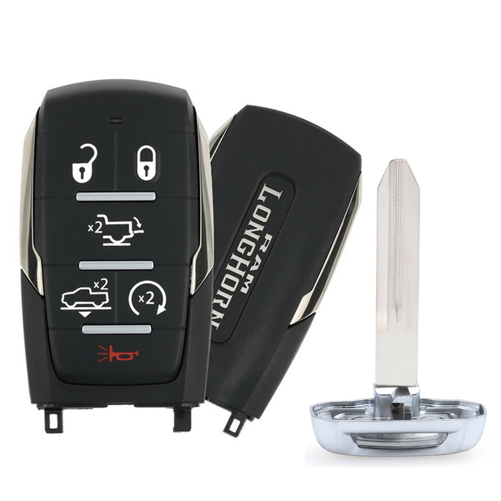 2019 - 2024 RAM 1500 LongHorn Smart Key 6B FCC# OHT-4882056 - Silver Sides - 68442912 Questions & Answers