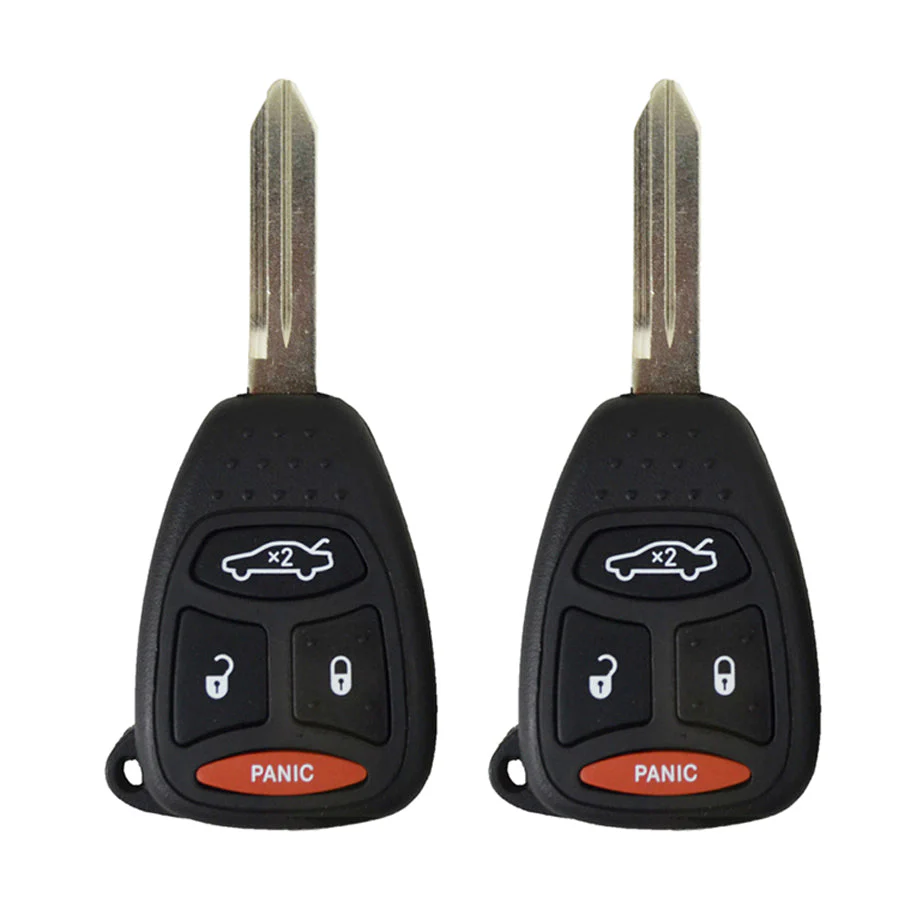 2005 - 2014 Chrysler Key Fob 4B (Long Panic) FCC# KOBDT04A (2 Pack) Questions & Answers