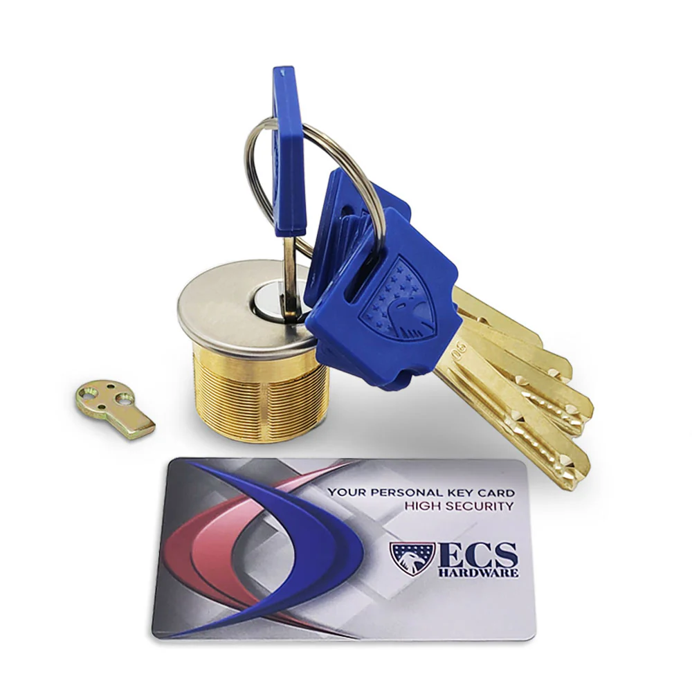 ECS HARDWARE - Durable Premium Key Controlled Mortise Cylinder - 1" US26D Satin Chrome Questions & Answers