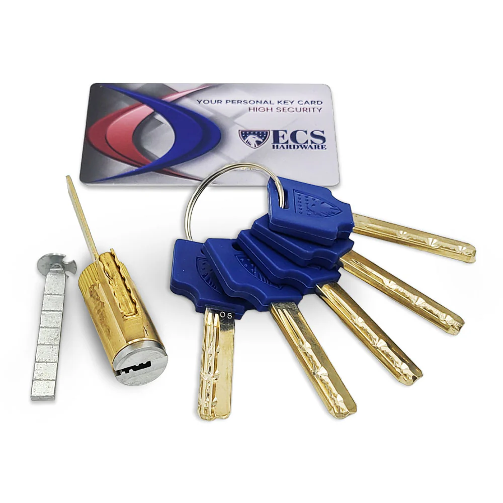 ECS HARDWARE - Durable Premium Key Controlled Key-In-Knob (KIK) Cylinder - 06 Keyway 26D Satin Chrome Questions & Answers